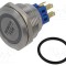 Comutator anti-vandalism E-SWITCH PV9 2 poziții DPST 2A 48V LED roșu IP66 montare pe panou