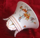BOMBONIERA BOL STIL ART DECO DIN PORTELAN HERTEL-JACOB BAVARIA ANUL 1949 16.5 CM