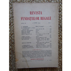 Revista Fundatiilor Regale - Anul II 1 IUNIE 1935 Nr. 6