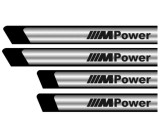 Set stickere protectii praguri gri pentru BMW M Power