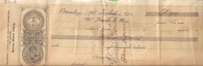 MARAMURES - CEC LA PURTATOR / 1915.