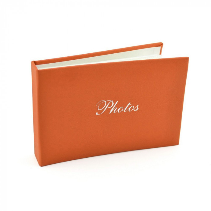 Album foto Soft Touch Book tip carte piele ecologica Procart- Portocaliu