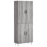 Dulap inalt, gri sonoma, 69,5x34x180 cm, lemn compozit