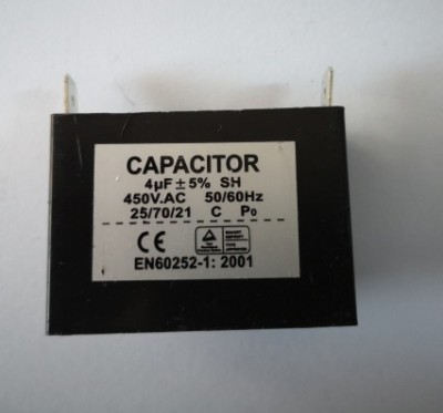 Condensator pornire ventilator 4 uF foto