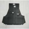 Scut motor Renault Megane 3, 10.2008-11.2013, Fata, polipropilena; parte inferioara, Aftermarket ; CLEME RUPTE - VEZI POZE, Rapid