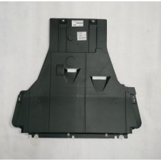 Scut motor Renault Megane 3, 10.2008-11.2013, Fata, polipropilena; parte inferioara, Aftermarket ; CLEME RUPTE - VEZI POZE