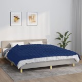 vidaXL Pătură cu greutăți, albastru, 155x220 cm, 11 kg, textil