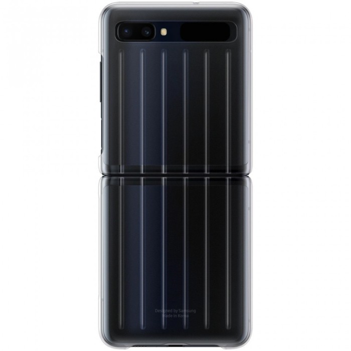 Husa de protectie Samsung pentru Galaxy Z Flip (5G), Clear Cover, Transparent