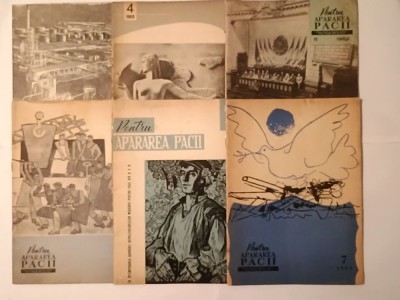 Revista Pentru apărarea păcii nr. 2, 3, 4, 5, 6, 7, 8, 9, 10, 11, 12 / 1962 (11 numere) foto