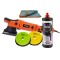Set masina de polisat excentrica, 1500W, pasta menzerna one step, 1l, KD3023M3.1