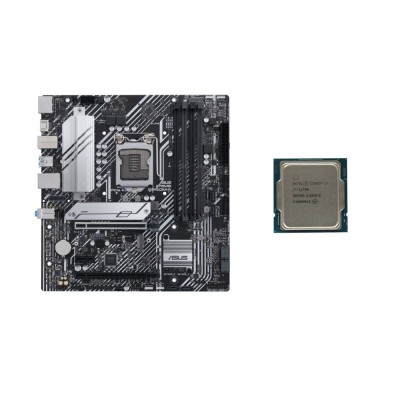 Placa de baza Second Hand Asus PRIME B560M-A, Socket LGA1200, mATX, Shield, Cooler + Procesor Intel Core i7-11700 2.50 - 4.90 GHz, 16MB Cache NewTechn foto
