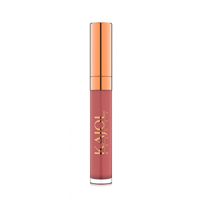 Ruj lichid mat, waterproof si ultrarezistent la transfer KAJOL Beauty matISTIQUE, 8ml - Rosey Nude