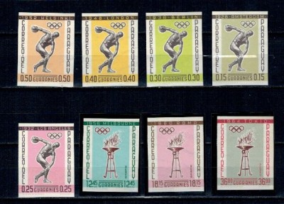 Paraguay 1962 - Sport, Jocuri Olimpice, serie ndt neuzata foto