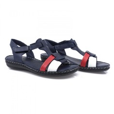 Sandale dama, Caspian, Cas-1122-T453, casual, piele naturala,bleumarin foto
