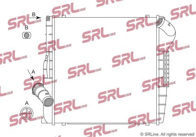 Radiator Porsche 911, Boxster/Cayman 16, motor: 3.0 B6 T, 3.4 B6, 3.8 B6, 3.8 B6 T, 4.0 B6, partea dreapta, 360x373x32, SRLine, Aluminiu/ Plastic foto