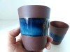 Lot 2 pahare ceramice Made in Vietnam, 7.5cm inaltime