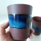 lot 2 pahare ceramice Made in Vietnam, 7.5cm inaltime