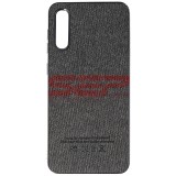 Husă Samsung Galaxy A30s, TPU, Piele Ecologică, Denim, Neagră