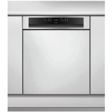 Masina de spalat vase semi-incorporabila Whirlpool WBO 3T333 P 6.5 X, 14 seturi, 10 programe, Clasa D, 60 cm, Inox