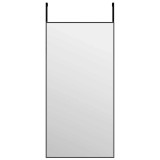Cumpara ieftin Oglinda pentru usa, negru, 40x80 cm, sticla si aluminiu