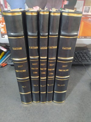 George Alexianu, Curs de drept constituțional, 5 volume, 1930-1937, 113 foto