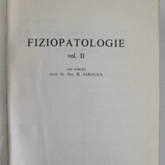 FIZIOPATOLOGIE, VOL. II de M. SARAGEA, 1982