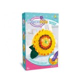 Set creatie perna pentru copii, Dream Kids, Floarea Soarelui, Flippy