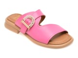 Papuci GOLD DEER fucsia, 22040, din piele naturala