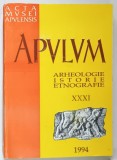 ACTA MVSEI APVLENSIS , APVLVM , ARHEOLOGIE , ISTORIE , ETNOGRAFIE , XXXI , 1994