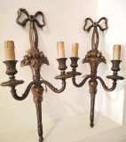 Aplice de dimensiuni mari din bronz masiv in stilul francez Empire