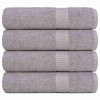 VidaXL Prosoape de baie 4 buc Gri 100x150 cm 360 g/m&sup2; 100% bumbac 136837