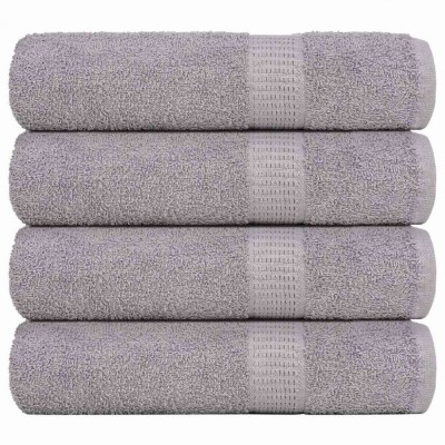vidaXL Prosoape de baie 4 buc Gri 100x150 cm 360 g/m&amp;sup2; 100% bumbac 136837 foto