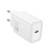 Incarcator retea HOCO wall charger Type C PD QC 20W N60, Alb