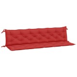 Cumpara ieftin Perne banca de gradina 2buc., rosu, 200x50x7cm, tesatura oxford