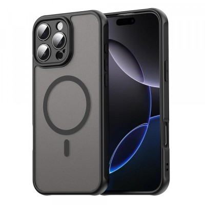 Husa MagSafe pentru Apple iPhone 16 Pro Max, Techsuit, HaloFrost II, Neagra foto