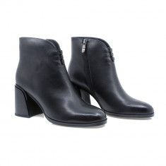 Ghete Dama, Betina Scarpe, Bet-F2103, Elegante, Piele Naturala, Negru