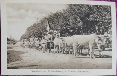 Carte Postala, Nunta romanesaca, 1917 foto