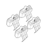 Kit montaj bare plafon C123 pentru Opel Insignia 4p 2009-2017