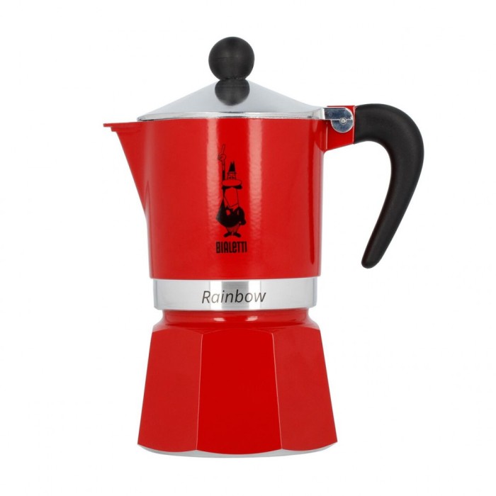 Espressor Bialetti Rainbow 3 cesti Rosu