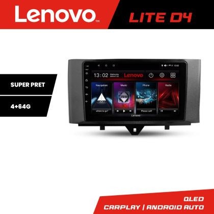 Navigatie Smart For Two 2010-2015 Lenovo Kit-Smart10 4+64 GB Android Waze USB Navigatie Internet Youtube Radio CarStore Technology