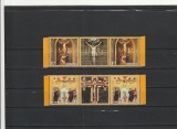ROMANIA 2017 LP 2137 SFINTELE PASTI 2 TRIPTICURI CU VINIETA MNH NESTAMPILATE, Nestampilat