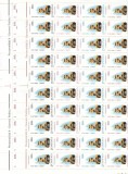 ROMANIA 1997 LP 1444 b PERSONALITATI OAMENI POLITICI SERIA IN COLI DE 50 TIMBRE STARE MNH, Nestampilat