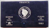 M01 Franta set monetarie 12 monede 1983 100 Francs argint UNC, Europa