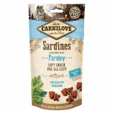 Carnilove Cat Semi Moist Snack Sardine &icirc;mbogățite cu patrunjel 50 g, Brit