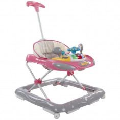 Premergator cu control parental Super Car - Sun Baby - Roz cu Gri foto