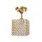 Lustra Catrina Cristal, 1 x E27, Patrat, Auriu ModernLight Concept