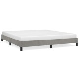 Cumpara ieftin Cadru de pat fara saltea, gri deschis, 180x200 cm, catifea