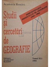 Victor Tufescu - Studii si cercetari de geografie, vol. 41 (Editia: 1994)