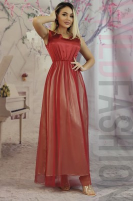 U855-8115 Rochie lunga eleganta cu bluza foto