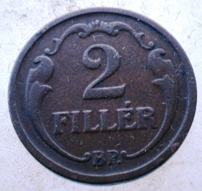 1.423 UNGARIA 2 FILLER 1927 BP foto